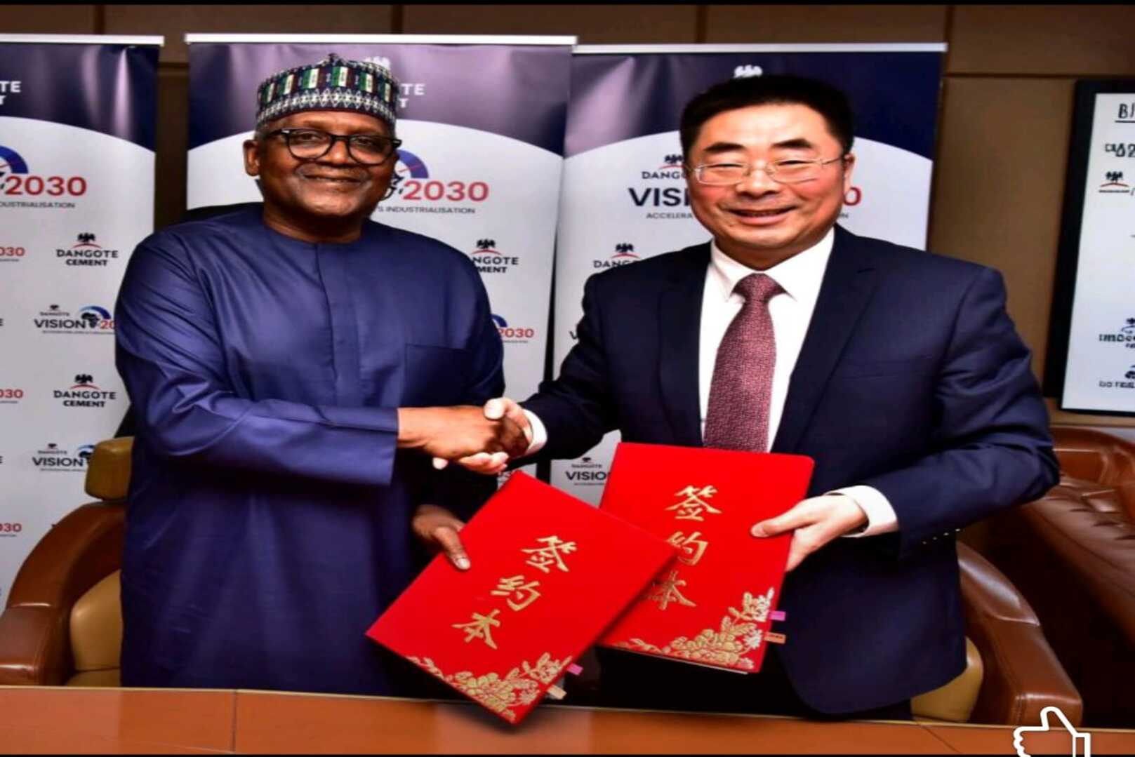 Dangote Cement Signs $1 Billion Contract with Sinoma to Build 12 New Plants Across Africa